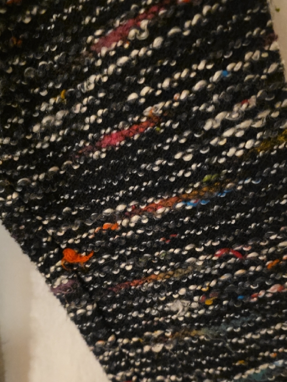 Coldwater Creek Black Multicolor Knit Button-Down Jacket - Picture 6 of 9